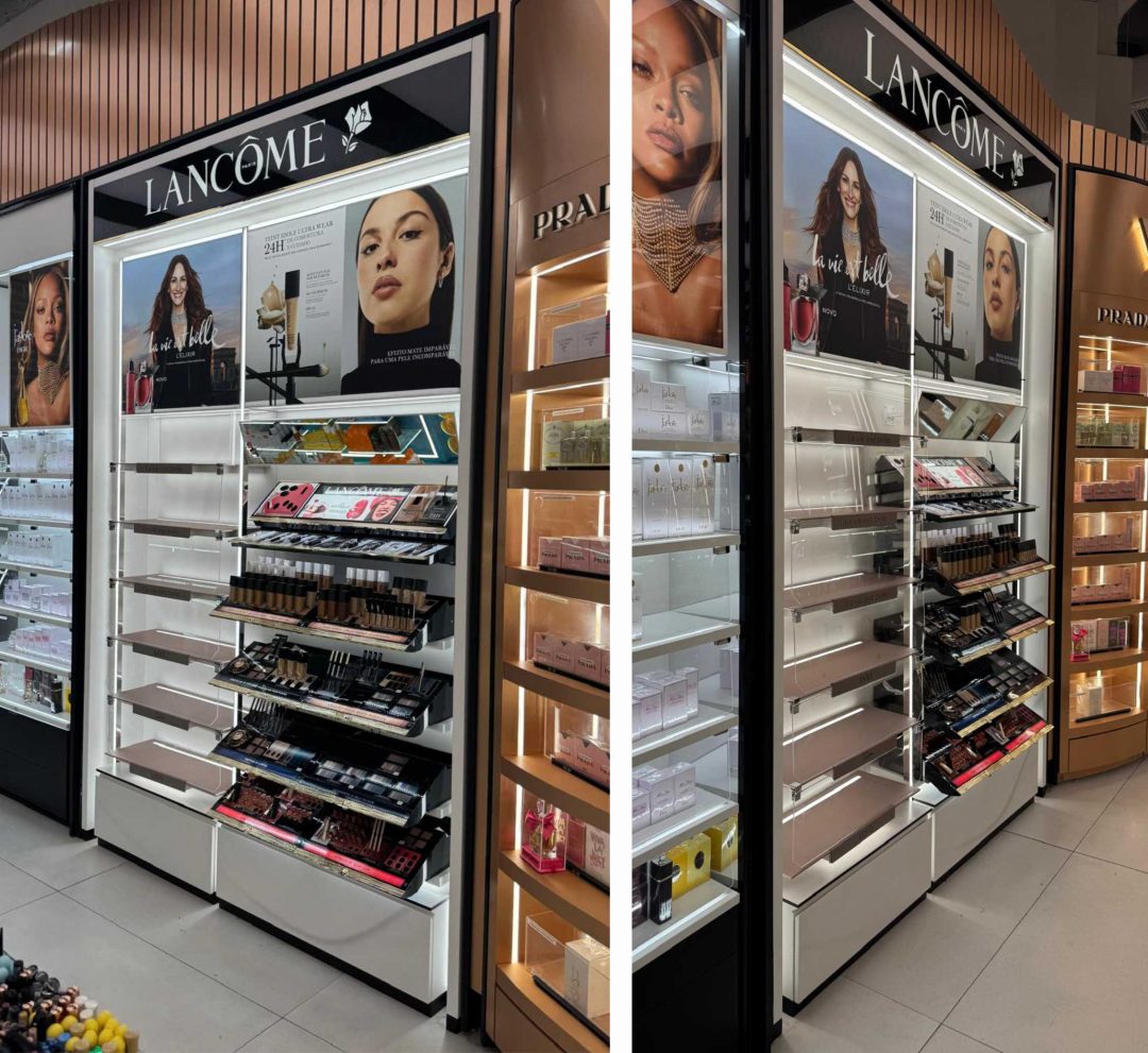 Backwall para LANCOME en el Centro Comercial Cascais
